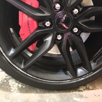 Ultimate Custom Detailing - Huge "rash" on my front right rim. Thought for sure I would have to pay for a new rim. Corvette Stingray rims aren't cheap. - Auto Detailing Near Me - Peachtree City, Georgia
