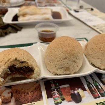 Tim Ho Wan - B1. Baked BBQ Pork Buns. Their signature dish - Dim Sum Near Me - Irvine, California Tim Ho Wan - B1. Baked BBQ Pork Buns. Their signature dish - Dim Sum Near Me - Irvine, California