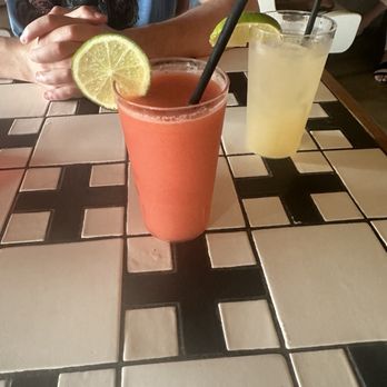 Redheaded Stranger - Strawberry frozen marg and traditional marg - Tacos Near Me - Nashville, Tennessee