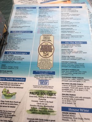Menu photo 1 Coconuts Beachfront Restaurant Bar & Grill Ocean City, MD Menu photo 1 Coconuts Beachfront Restaurant Bar & Grill Ocean City, MD