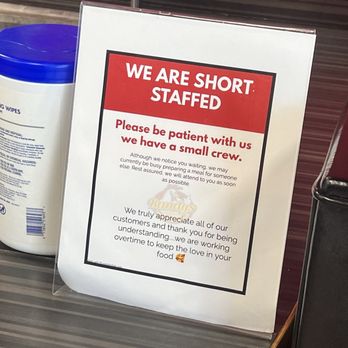Randys Chicken and Waffles - This is the warning that you are greeted with at the door, along with the B health rating. - Soul Food Near Me - Lancaster, California