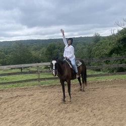Tamarack Stables - Post trail ride. Inner thighs didn't know what they were in for.