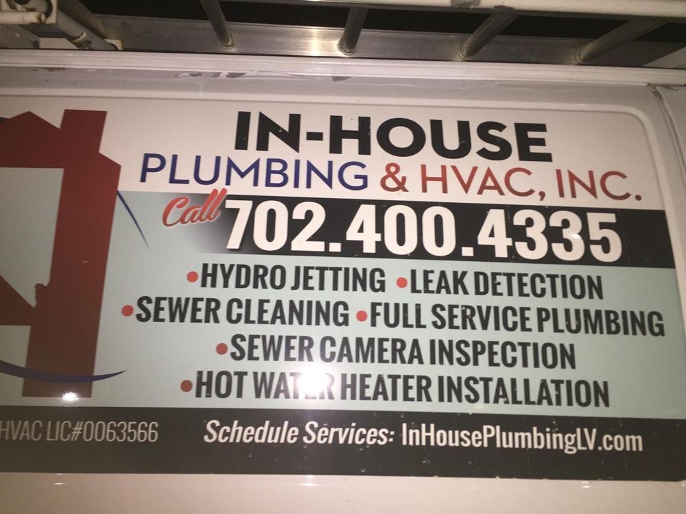 Slide of In House Plumbing & HVAC