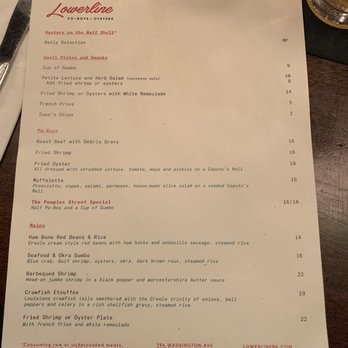 Lowerline - Food Menu - Cajun/Creole Near Me - Brooklyn, New York Lowerline - Food Menu - Cajun/Creole Near Me - Brooklyn, New York