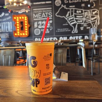 Dickey's Barbecue Pit - Big Yellow Cup - Barbeque Near Me - Camp Hill, Pennsylvania