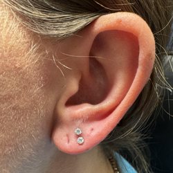 Freshly pierced