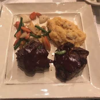 Pirogue Grille - Lamb loin with butternut mashed potatoes. Very good! - New American Near Me - Bismarck, North Dakota Pirogue Grille - Lamb loin with butternut mashed potatoes. Very good! - New American Near Me - Bismarck, North Dakota