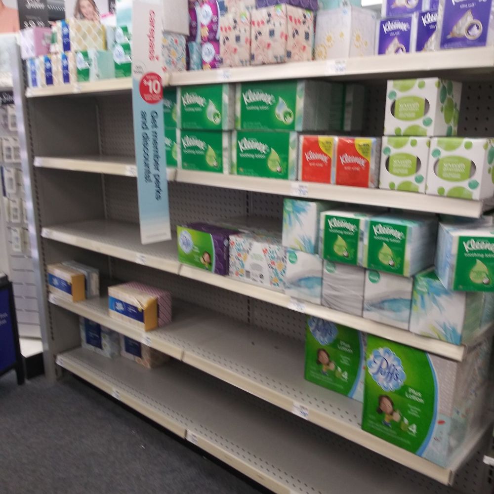 CVS Pharmacy - 3/21/20 10am, facial tissue - Drugstores Near Me - DENTON, Texas