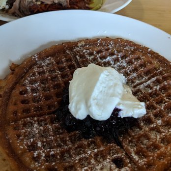 Early Bird - Dutch Waffle with blueberries at Early Bird in Fullerton - New American Near Me - Fullerton, California Early Bird - Dutch Waffle with blueberries at Early Bird in Fullerton - New American Near Me - Fullerton, California