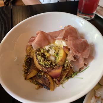 Doar Bros. - Peach, pistachio, prosciutto and burrata - Cocktail Bars Near Me - Charleston, South Carolina Doar Bros. - Peach, pistachio, prosciutto and burrata - Cocktail Bars Near Me - Charleston, South Carolina