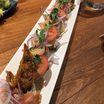 Amakara - Chili Spider Salmon roll - Sushi Bars Near Me - Dublin, California Amakara - Chili Spider Salmon roll - Sushi Bars Near Me - Dublin, California