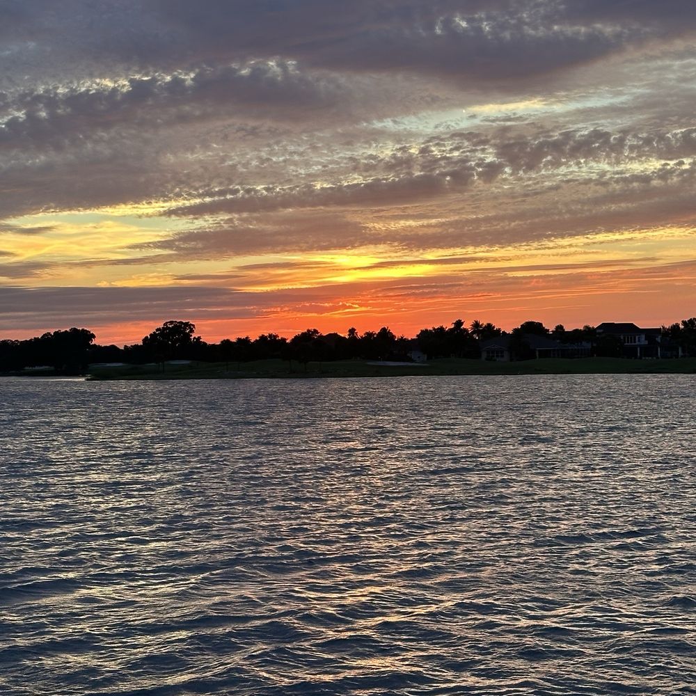 Lighthouse Point Bar & Grill - View - sunset - Seafood Near Me - The Villages, Florida