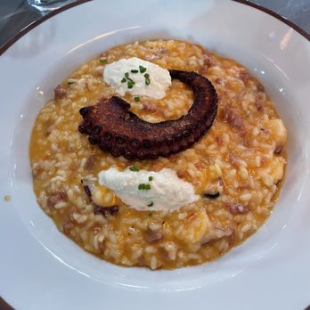 Nonno Pizza Cucina & Bar - Octopus and Sausage Risotto - Italian Near Me - Barnstable, Massachusetts