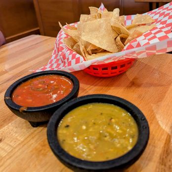 Cocina Azul - SOLID salsas and chips. Mmm! - New Mexican Cuisine Near Me - Albuquerque, New Mexico