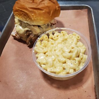 Caldwell County Mexi-Q - Cheddar Bird and Mac 'N' Cheese side - Barbeque Near Me - Gilbert, Arizona