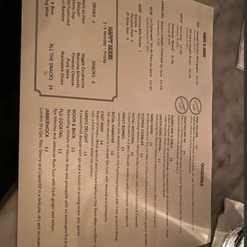 Cane and Table - Drink Menu - Cocktail Bars Near Me - New Orleans, Louisiana