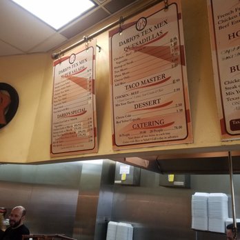 Dario's Restaurant - Menu 1 - 2/19 - Mexican Near Me - Newark, New Jersey