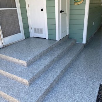 Rhino Coatings - the steps leading up to the front door - Flooring Near Me - Jacksonville, Florida Rhino Coatings - the steps leading up to the front door - Flooring Near Me - Jacksonville, Florida