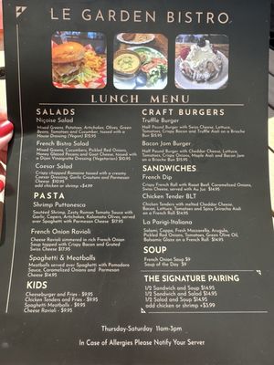 Menu photo 4 Le Garden Bistro Dade City, FL