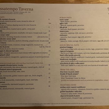 Passatempo Taverna - Current menu @ Passatempo. - Italian Near Me - Walla Walla, Washington