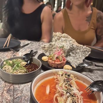 Animae - Yellow tail, wagyu tar tar, and wontons. - Asian Fusion Near Me - San Diego, California Animae - Yellow tail, wagyu tar tar, and wontons. - Asian Fusion Near Me - San Diego, California