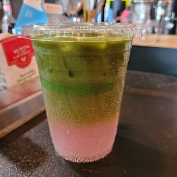 Counterpoint Coffee - Fancy matcha n rose drink - Coffee & Tea Near Me - Seaside, California Counterpoint Coffee - Fancy matcha n rose drink - Coffee & Tea Near Me - Seaside, California