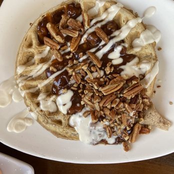 Mo' Brunch & Brews - Pecan pie waffle - Breakfast & Brunch Near Me - Houston, Texas Mo' Brunch & Brews - Pecan pie waffle - Breakfast & Brunch Near Me - Houston, Texas