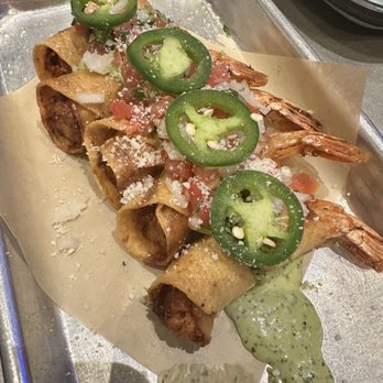 Simply Fish Seafood - Shrimp half taquitos - Fish & Chips Near Me - Costa Mesa, California