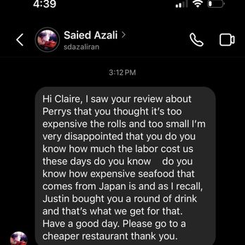 Perry's Restaurant - Message from owner - Sushi Bars Near Me - Washington, DC, District of Columbia Perry's Restaurant - Message from owner - Sushi Bars Near Me - Washington, DC, District of Columbia