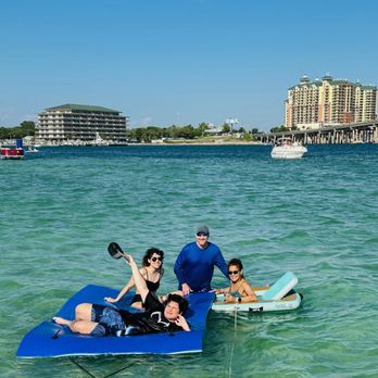 Cruise Destin Bay - We offer floating chairs, paddle boards and a floating lilypad. - Boat Tours Near Me - Destin, Florida Cruise Destin Bay - We offer floating chairs, paddle boards and a floating lilypad. - Boat Tours Near Me - Destin, Florida