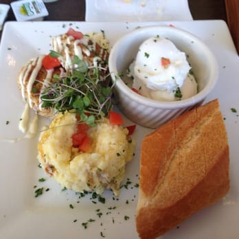 Starling Diner - Crab cakes and eggs. - New American Near Me - Long Beach, California Starling Diner - Crab cakes and eggs. - New American Near Me - Long Beach, California