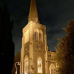 St Mary's Church - St Mary's tower, by night