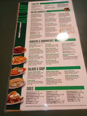 Menu photo 8 Metro Diner Brandon, FL