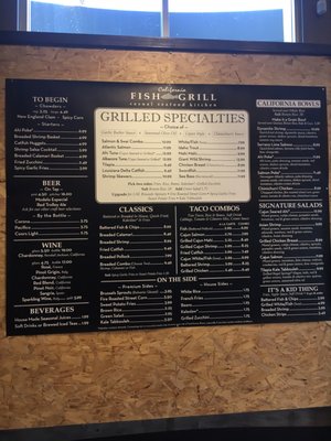 Menu photo 8 California Fish Grill Cerritos, CA