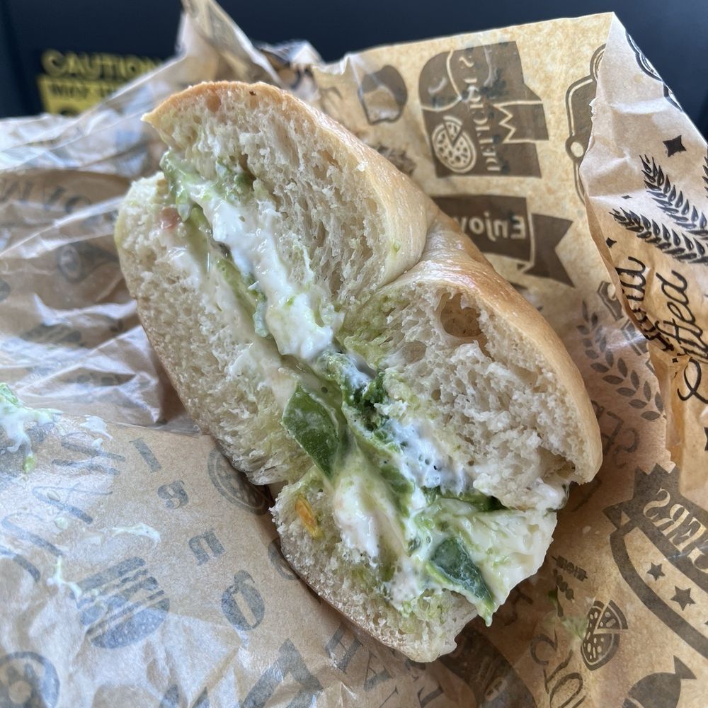 Iris Bagel and Coffee House - Garden Bagel with Cream Cheese - Bagels Near Me - Arlington, Texas