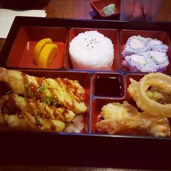 C Rolls Sushi - Shrimp tempura bento! It tasted as good as it looked. - Sushi Bars Near Me - Dallas, Texas