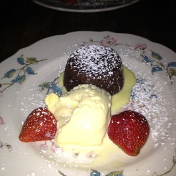 Max - chocolate souffle with vanilla gelato - Italian Near Me - New York, New York Max - chocolate souffle with vanilla gelato - Italian Near Me - New York, New York