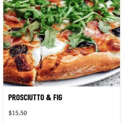Sauce Pizza & Wine - Prosciutto & Fig as advertised.