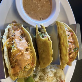 Itacate Mexican Food - Three tacos beef shrimp and fish. - Mexican Near Me - Denver, Colorado Itacate Mexican Food - Three tacos beef shrimp and fish. - Mexican Near Me - Denver, Colorado