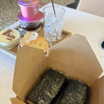 Phin Cafe - The Phin Coffee set and musubi - Coffee & Tea Near Me - Fremont, California Phin Cafe - The Phin Coffee set and musubi - Coffee & Tea Near Me - Fremont, California