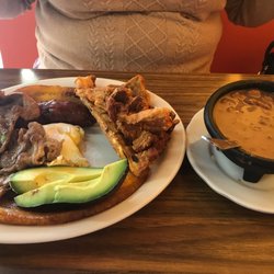 La Negra Candela - Bandeja paisa with no rice, double beans