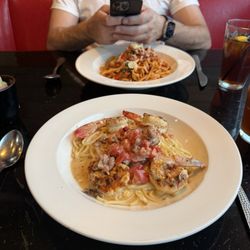 Solanos Bar and Grill - Cajun Shrimp Linguini Italian Sausage Fettuccine