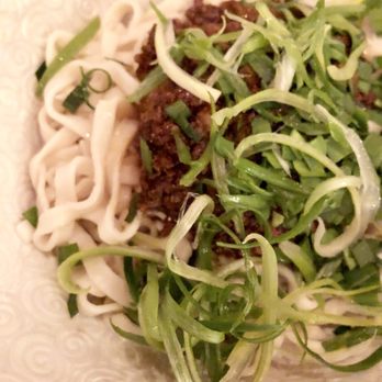 Dumpling Time - BEIJING NOODLES - $9.50 - Pork, green onion, ginger, soybean paste. - Dim Sum Near Me - San Francisco, California
