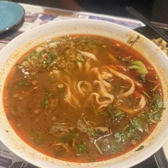The Barn Skewers Noodles - Spicy beef chunks noodle - Chinese Near Me - Arcadia, California