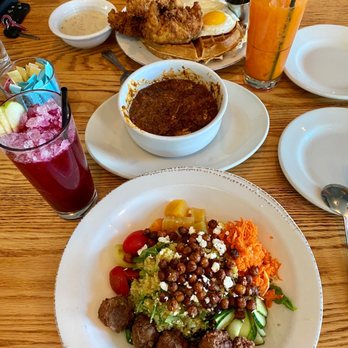 Whiskey Cake Kitchen & Bar - grain bowl, chicken and waffle, beet juice, carrot juice - New American Near Me - Katy, Texas Whiskey Cake Kitchen & Bar - grain bowl, chicken and waffle, beet juice, carrot juice - New American Near Me - Katy, Texas