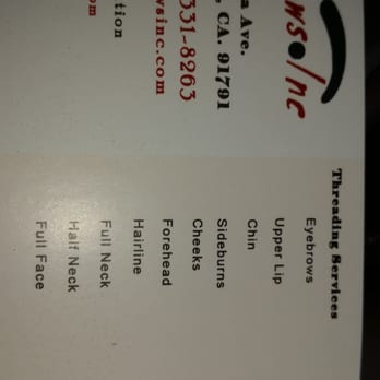 Eyebrows Inc - Suggested prices - Threading Services Near Me - West Covina, California Eyebrows Inc - Suggested prices - Threading Services Near Me - West Covina, California