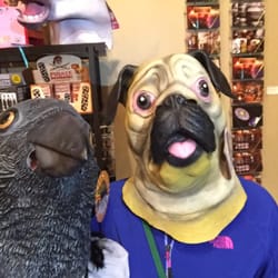 Get weird with these crazy masks! Makes a great family Christmas photo.