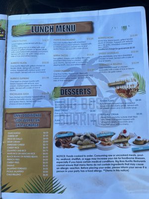 Menu photo 1 Big Boss Burritos Norfolk, VA