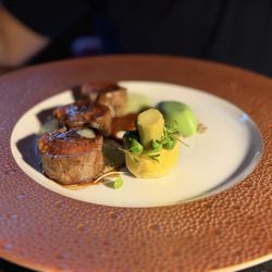 L'Atelier de Joel Robuchon - Lamb with mint mousse and artichoke