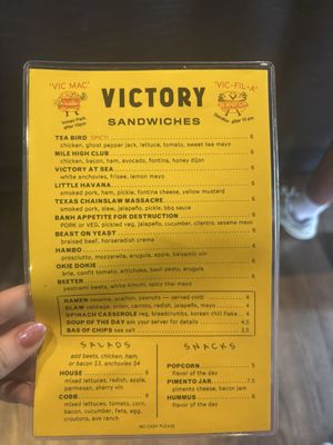 Menu photo 3 Victory Sandwich Bar Atlanta, GA Menu photo 3 Victory Sandwich Bar Atlanta, GA
